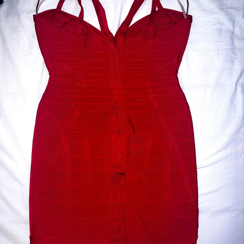 GENUINE HERVE LEGER BANDAGE DRESS